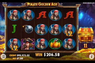 Pirate Golden Age Slot Feautre Win