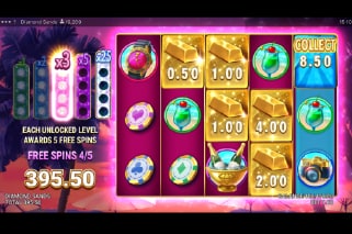 Diamond Sands Free Spins Bonus Game