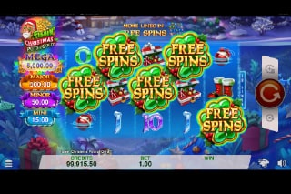 Fishin Christmas Pots of Gold Free Spins Scatters