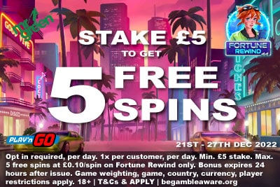 Get Your Mr Green Free Spins on Fortune Rewind Slot