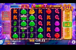 Sweet PowerNudge Free Spins Win