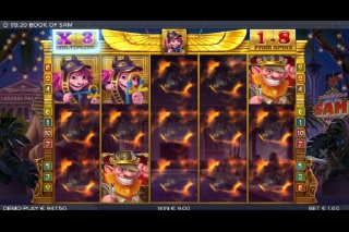 Book of Sam Free Spins Bonus