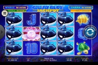 Great Blue Jackpot Mobile Slot With Stacked Wilds