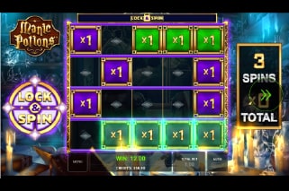 Manic Potions Lock&Spin Bonus Feature