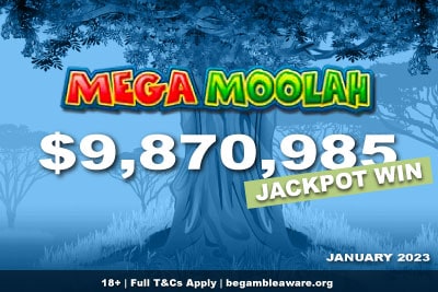 Huge 9 Million Mega Moolah Jackpot Win 2023