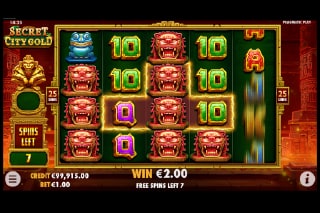 Secret City Gold Free Spins Bonus