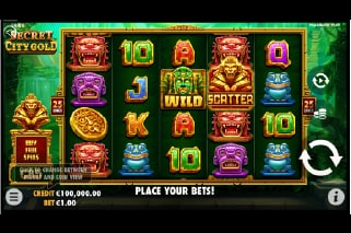 Secret City Gold Mobile Slot Game