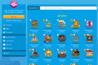 Vera & John Casino Jackpots Page