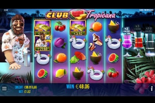 Club Tropicana Free Spins Win