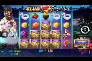 Club Tropicana Money Symbols Win
