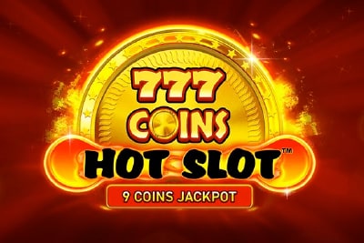 Hot Slot 777 Coins Slot Logo