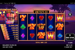 Flaming Tiki Free Spins Bonus