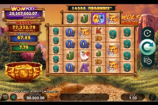 Wolf Blaze Wowpot Megaways Mobile Slot Machine