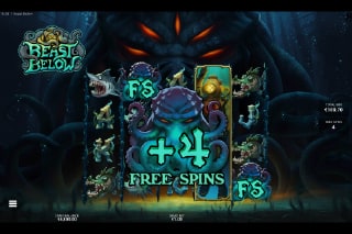 Beast Below Free Spins Bonus