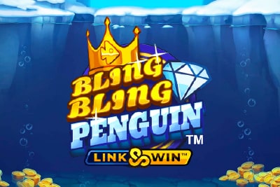 Bling Bling Penguin Slot Logo