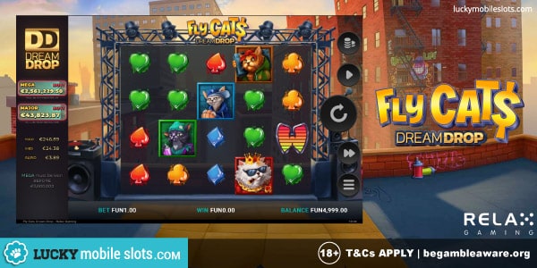 Relax Gaming Fly Cats Dream Drop Mobile Slot