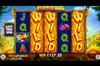 3 Buzzing Wilds Free Spins with Expanding Wilds