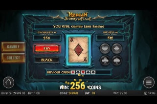 Merlin Journey Of Flame Slot Gamble Feature