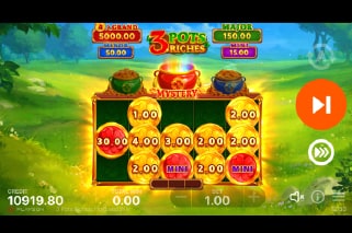 3 Pots Riches Hold and Win Bonus Game