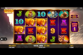 Bison Valley Free Spins Bonus Game