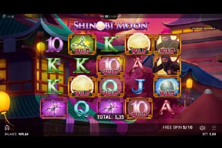Shinobi Moon Free Spins Bonus