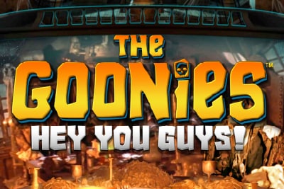 The Goonies Hey You Guys Slot Logo