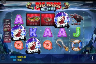 Big Bass Halloween Slot Scatters