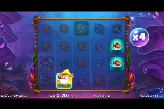 Fish N Nudge Free Spins Collect Feature