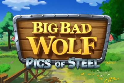 Big Bad Wolf Pigs Of Steel Slot Logo