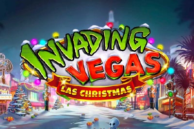 Invading Vegas Las Christmas Slot Logo