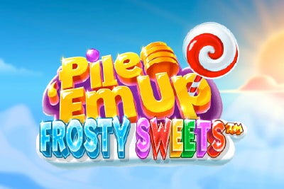 Pile Em Up Frosty Sweets Slot Logo