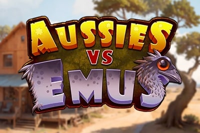 Aussies VS Emus Slot Logo