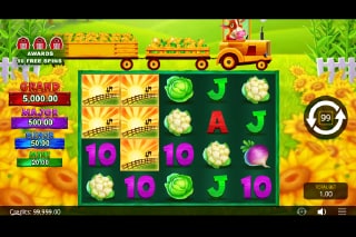 5 On The Farm Mobile Slot Game