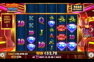 Blazing Wilds Megaways Free Spins Bonus Win