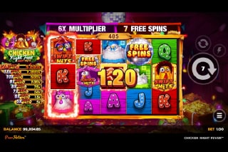 Chicken Night Fever Free Spins Bonus Game