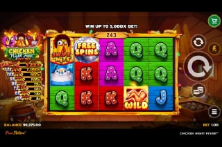 Chicken Night Fever Mobile Slot Game