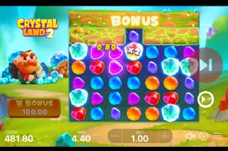 Crystal Land 2 Cascading Reels with Wild Multipliers