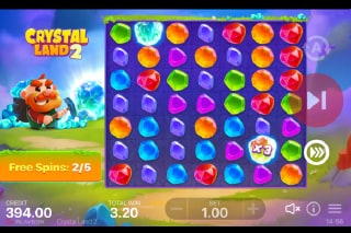 Crystal Land 2 Free Spins Bonus Game