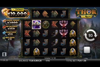 Thor 10K Ways Slot Feature