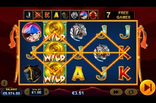 Samurai Fury Slot Stacked Wilds Example