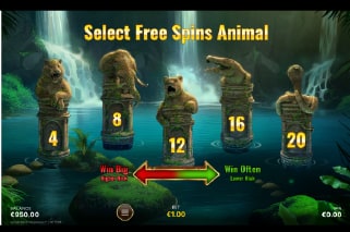 Jungle Spirit Megaways Bonus Select