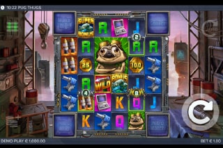 Pug Thugs Of Nitropolis Mobile Slot Game