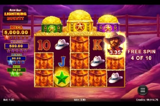 Action Cash Lightning Bounty Free Spins