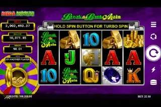 Break Da Bank Again Mega Moolah Mobile Slot Game