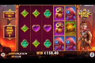 Heroic Spins Free Spins Bonus Win