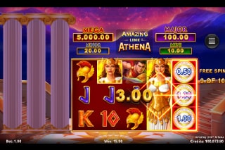 Amazing Link Athena Free Spins