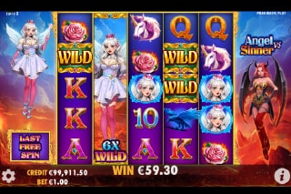 Angel vs Sinner Free Spins Bonus