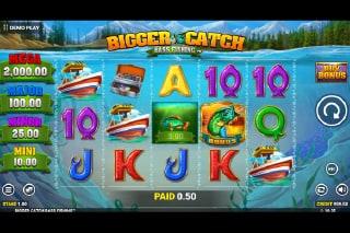 Bigger Catch Bass Fishing Mobile Slot Game