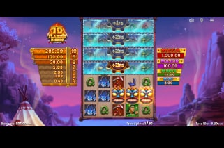 10 Flaming Bisons Bonus Game