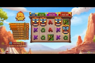 10 Flaming Bisons Mobile Slot Game